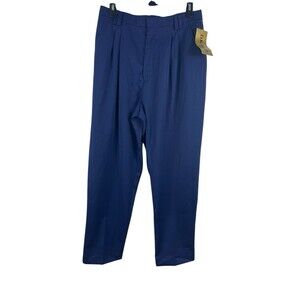 VTG D.K. Gold Women’s 14P Navy Pleated Trousers High Waist 80s 90s Golf Pant NWT